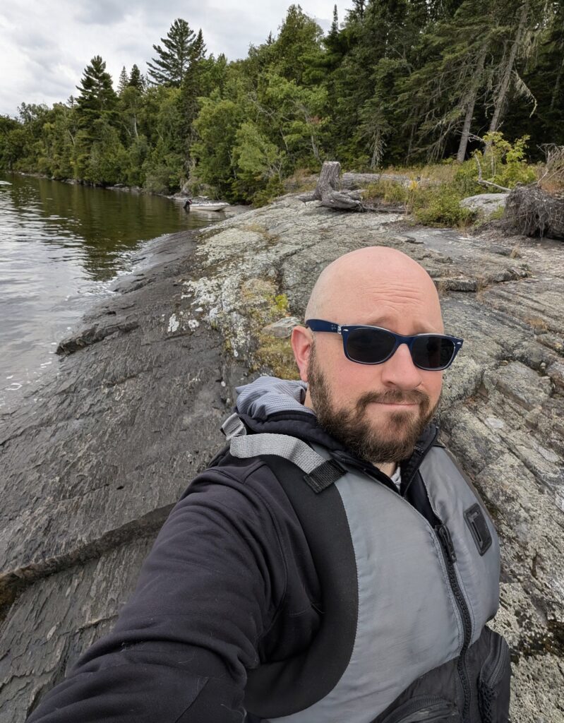 I did a bit of boating at a lake up in Maine!